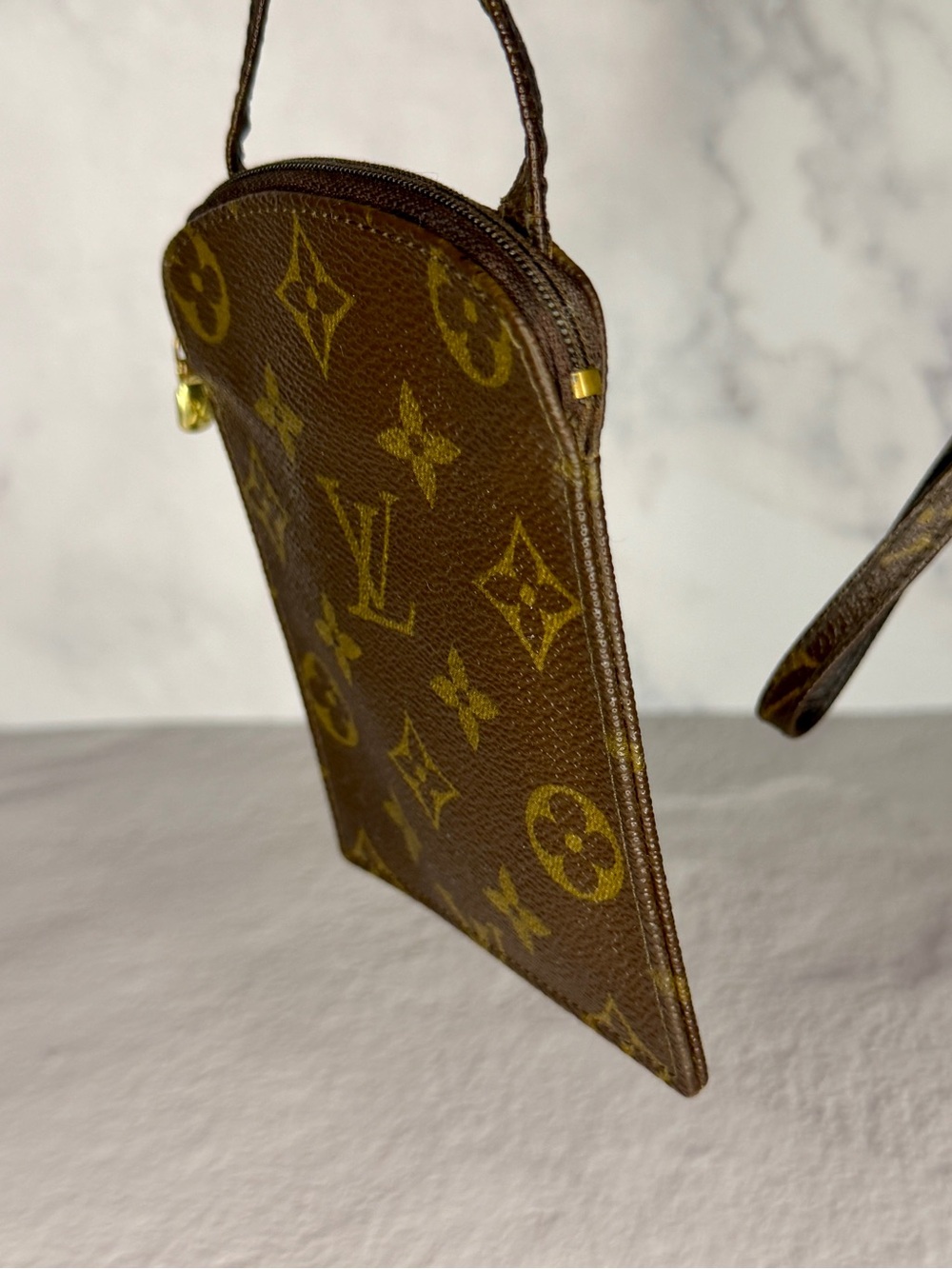 Louis Vuitton Monogram Pochette Secret Vintage Mini Crossbody Pouch Bag - Picture 6 of 15